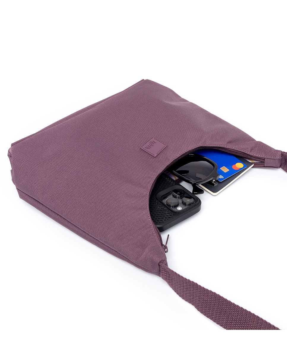 Bolso con cremallera compacto de mujer - Lefrik - Morado Morado-3