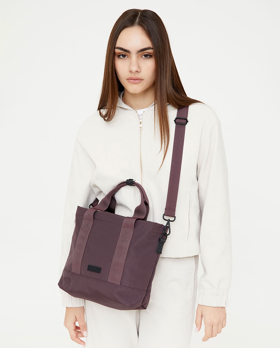 Bolso shopper mini de mujer - Lefrik - Morado Morado-2