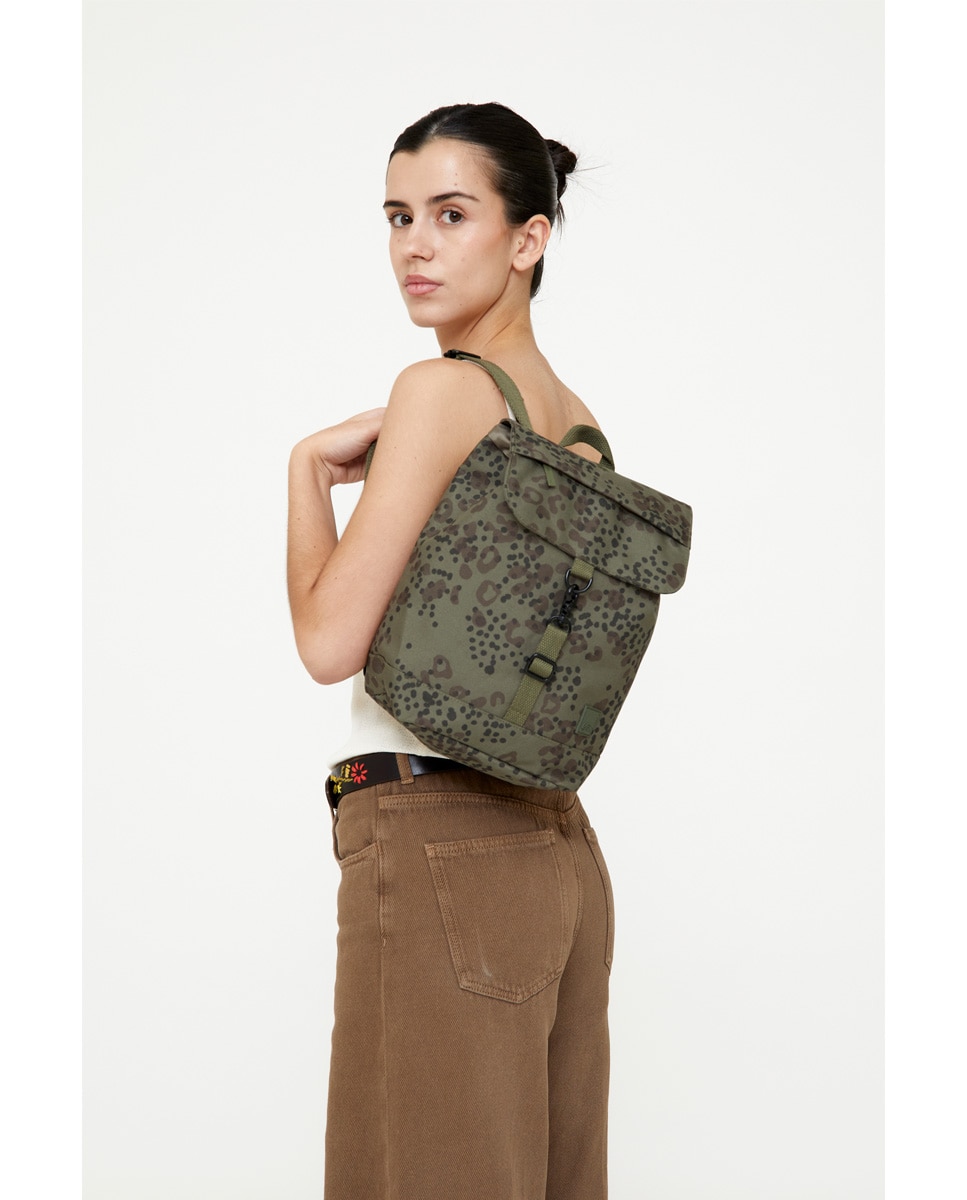 Mochila pequeña de mujer compacta y ligera - Lefrik - Verde oscuro Verde oscuro-2