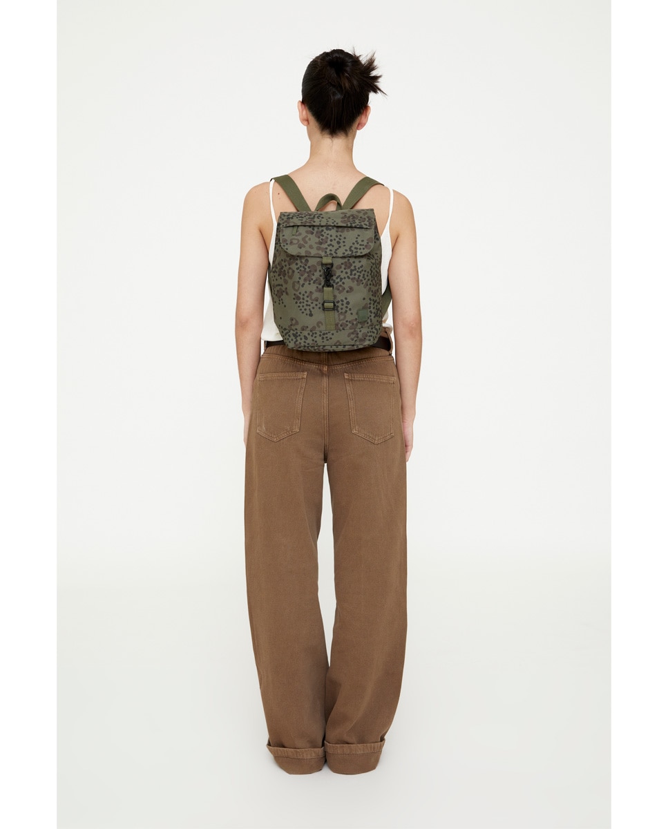 Mochila pequeña de mujer compacta y ligera - Lefrik - Verde oscuro Verde oscuro-3