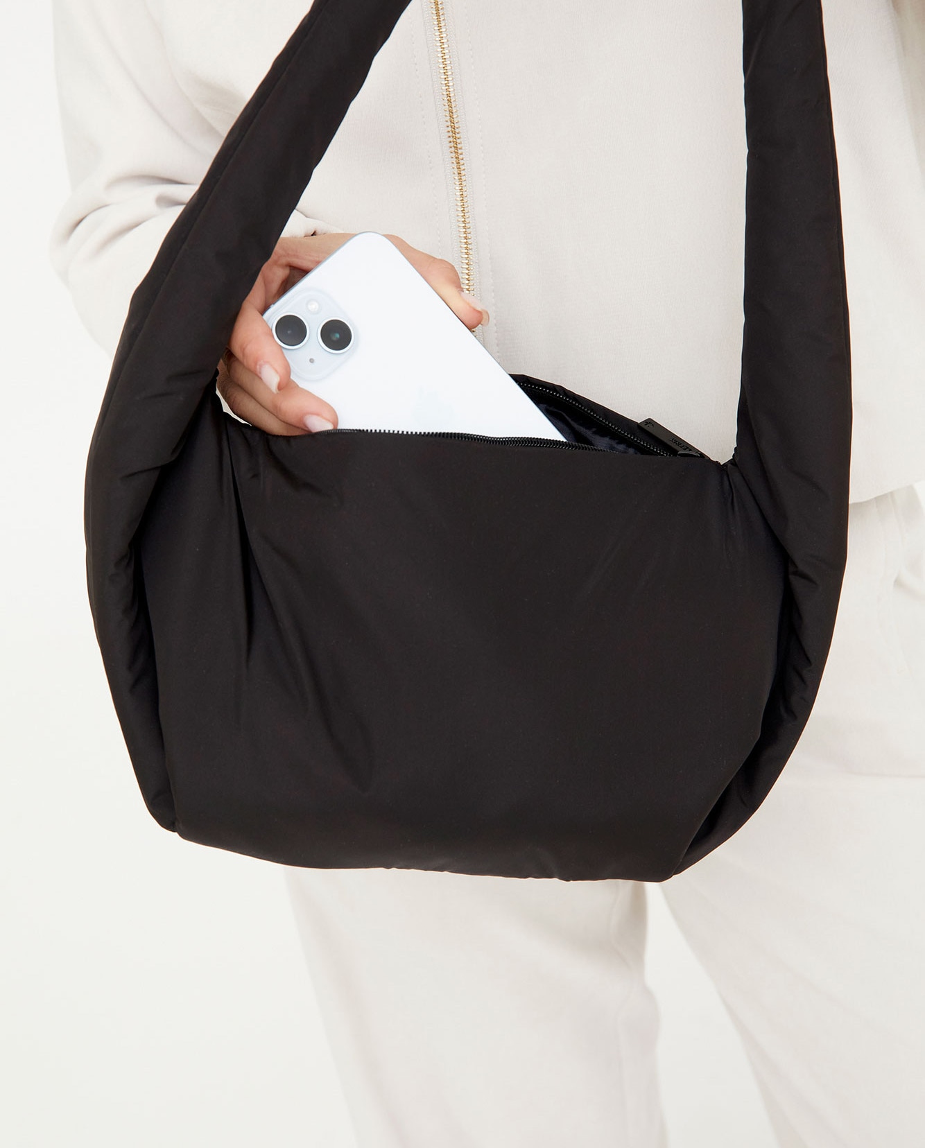 Bolso bandolera compacto y moderno - Lefrik - Negro Negro-2