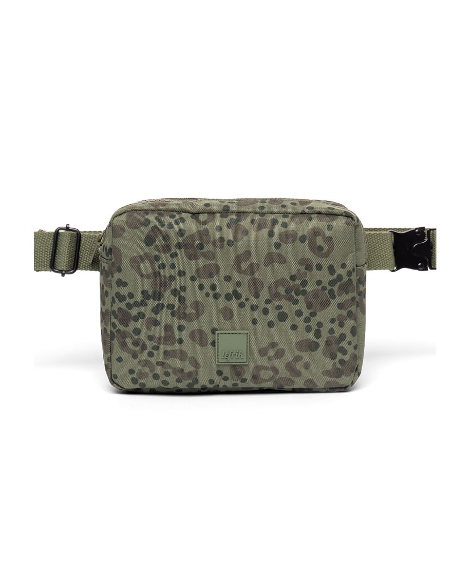 Riñonera cuadrada con bolsillos unisex - Lefrik - Verde oscuro Verde oscuro-1