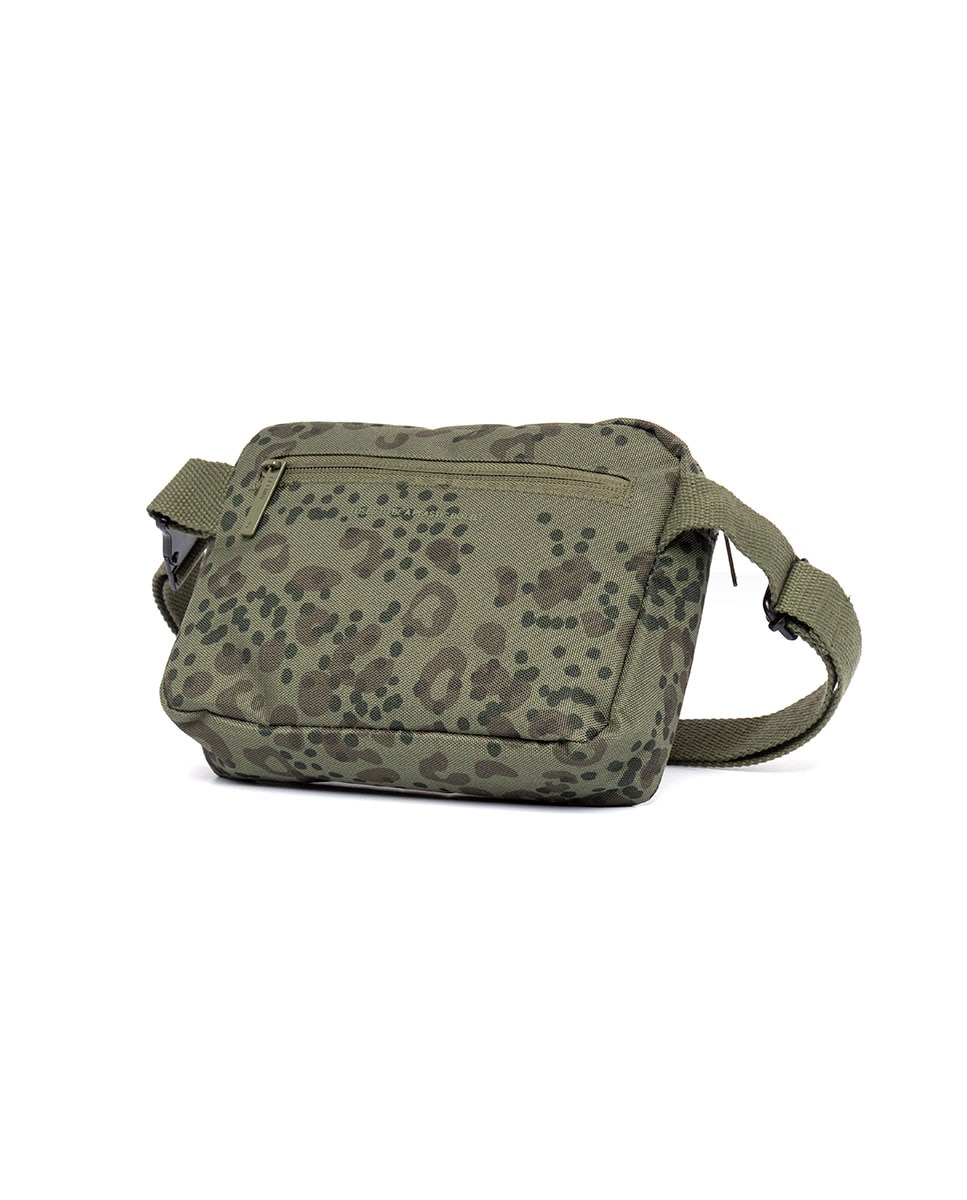 Riñonera cuadrada con bolsillos unisex - Lefrik - Verde oscuro Verde oscuro-4