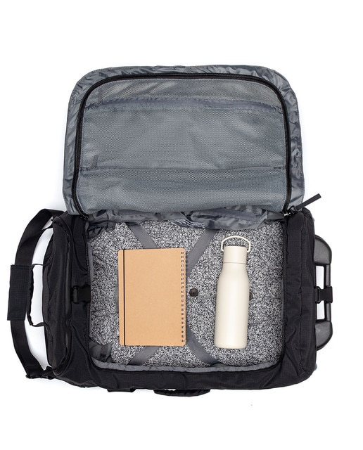 Mochila-maleta plegable a tamaño cabina de gran capacidad. - Lefrik - Negro Negro-3