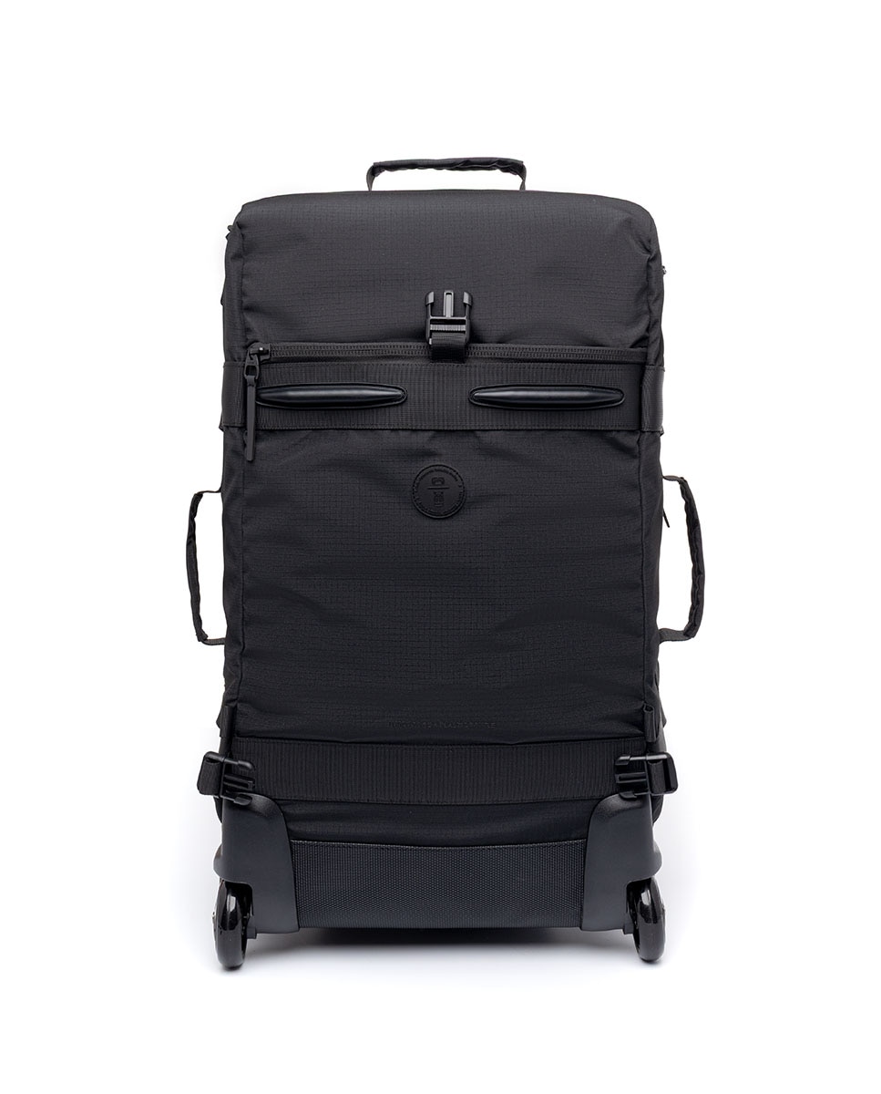 Mochila-maleta plegable a tamaño cabina de gran capacidad. - Lefrik - Negro Negro-6