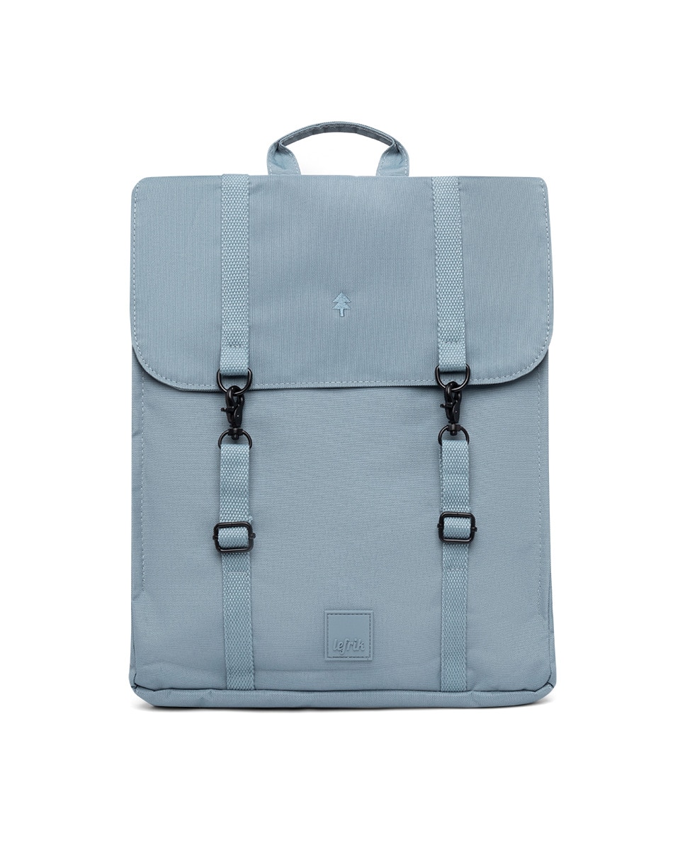 Mochila cierre doble minimalista unisex - Lefrik - Azul claro Azul claro-1