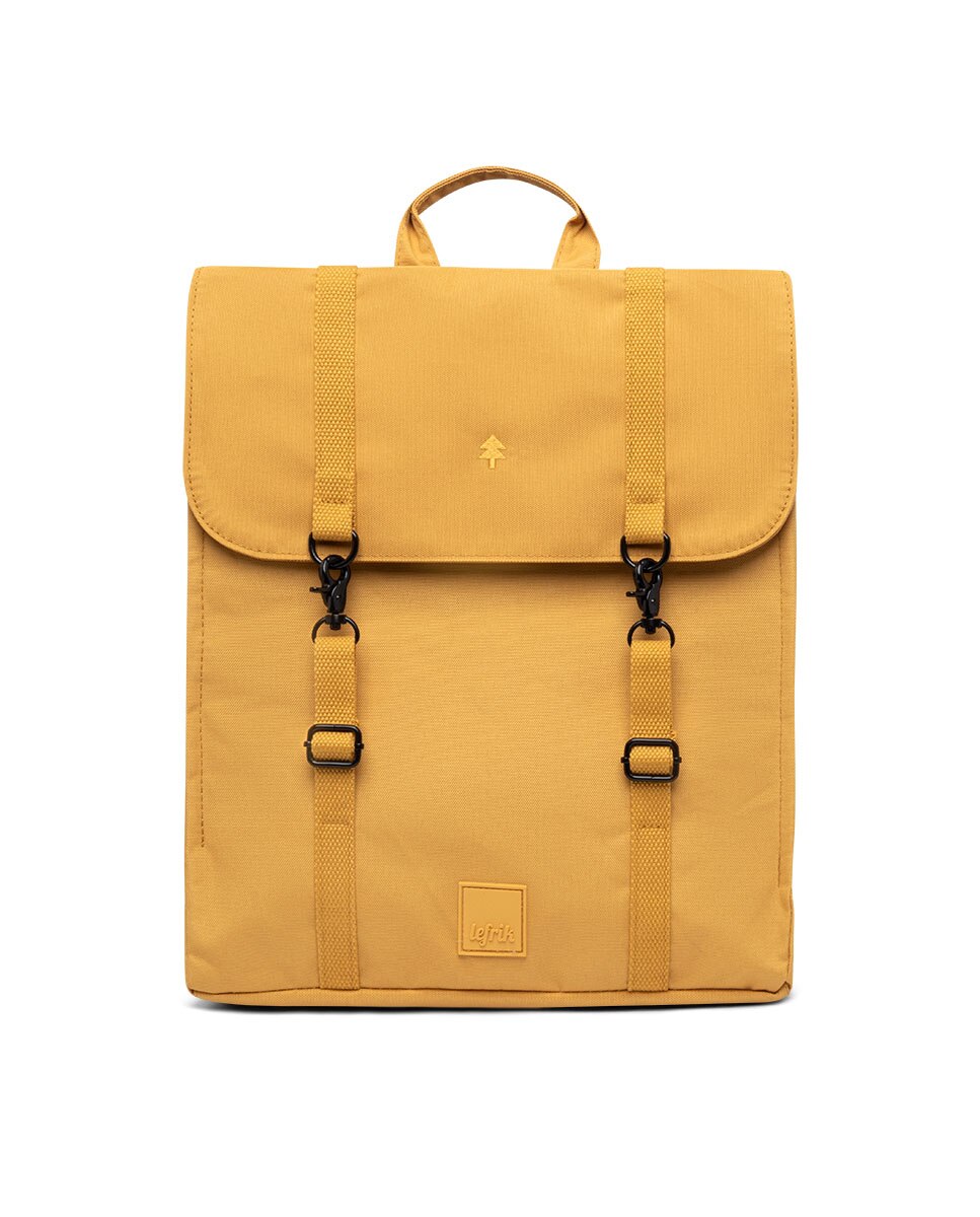 Mochila cierre doble minimalista unisex - Lefrik - Mostaza Mostaza-1