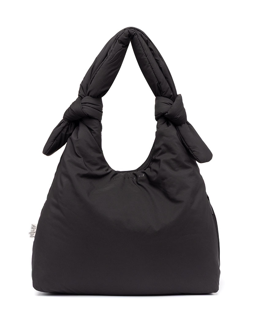 Bolso grande acolchado con cremallera de mujer - Lefrik - Negro Negro-4