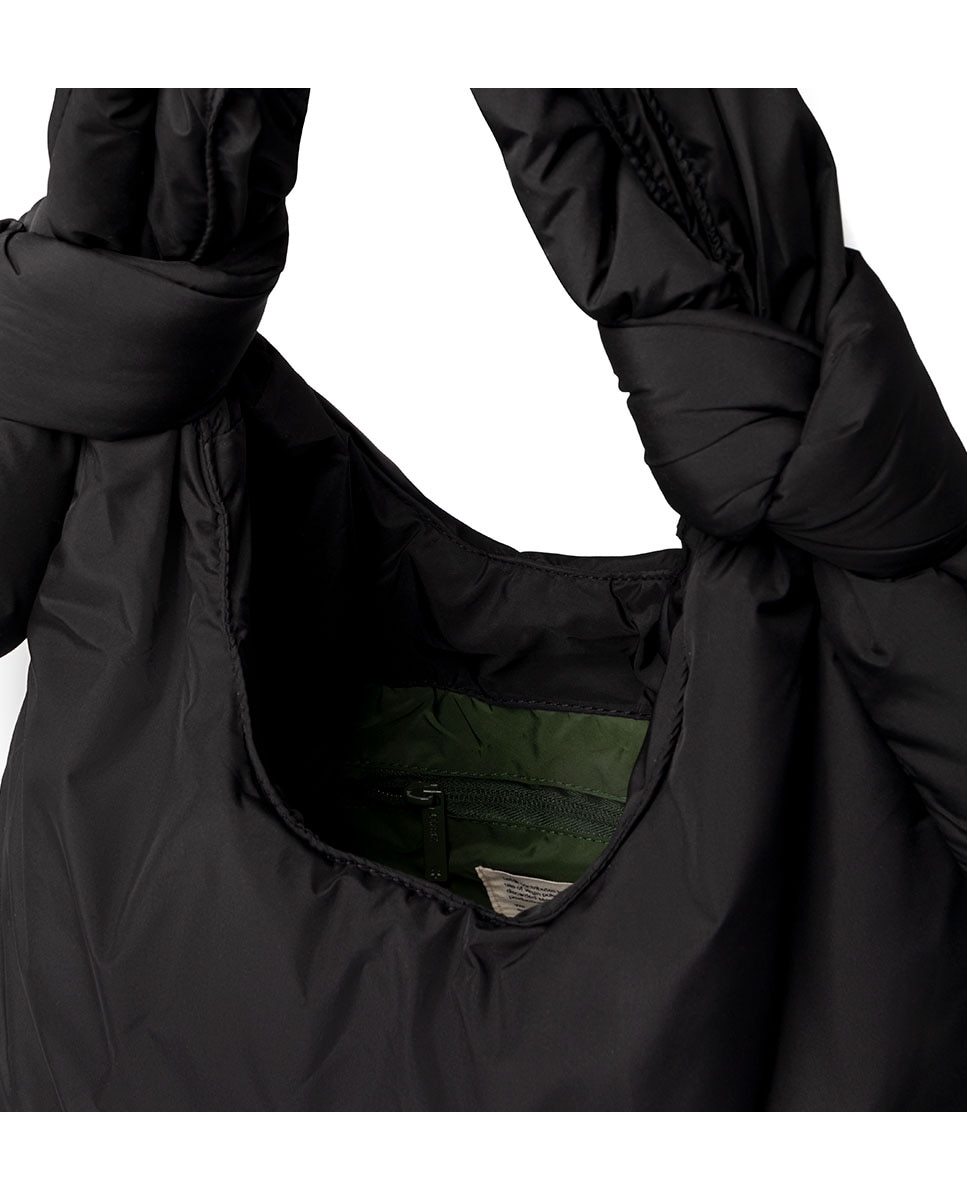 Bolso grande acolchado con cremallera de mujer - Lefrik - Negro Negro-2