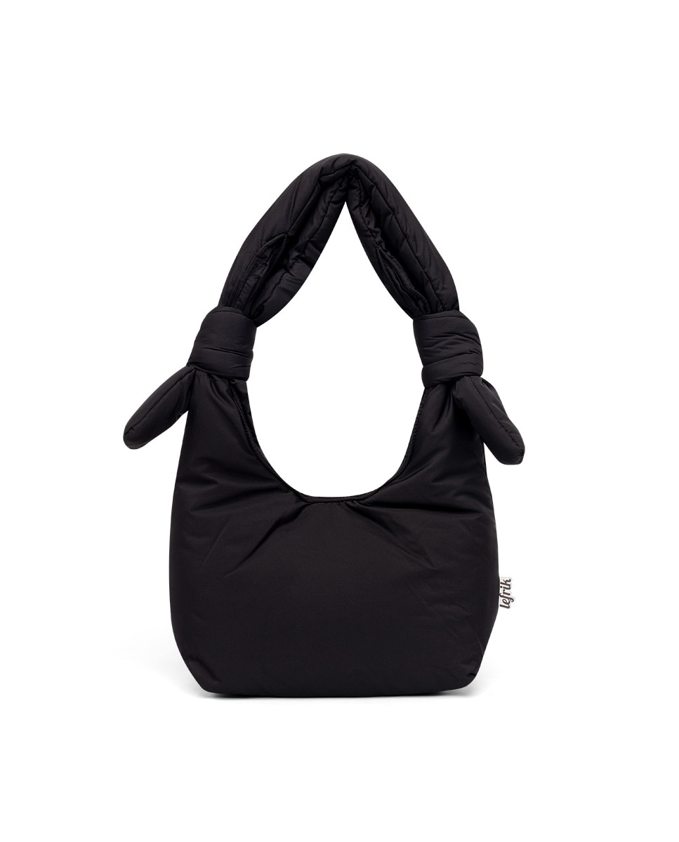 Bolso compacto acolchado con cremallera de mujer - Lefrik - Negro Negro-1