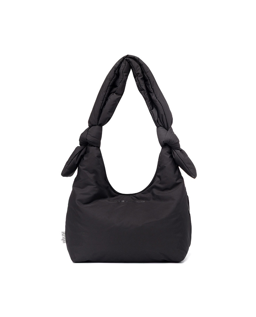 Bolso compacto acolchado con cremallera de mujer - Lefrik - Negro Negro-2