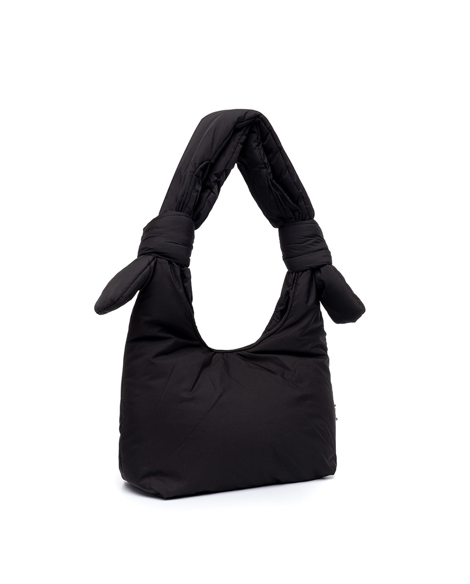 Bolso compacto acolchado con cremallera de mujer - Lefrik - Negro Negro-5