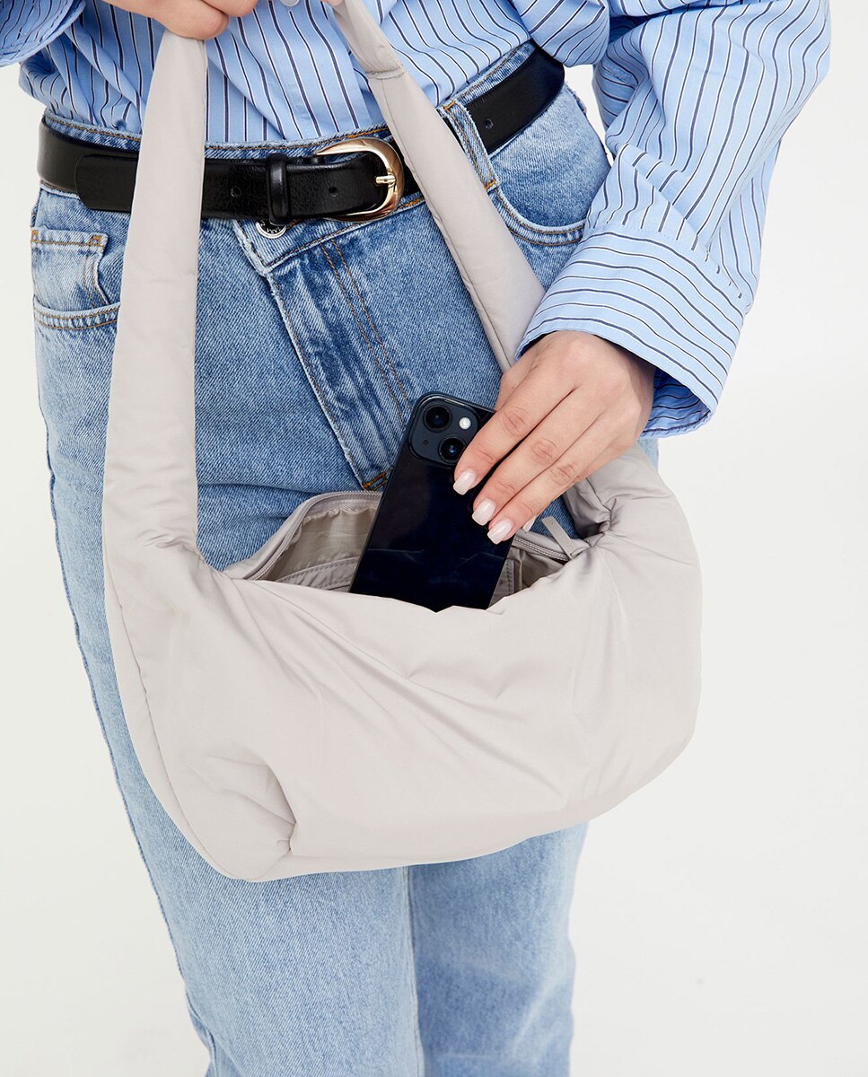 Bolso bandolera compacto y moderno - Lefrik - Gris Piedra Gris Piedra-2