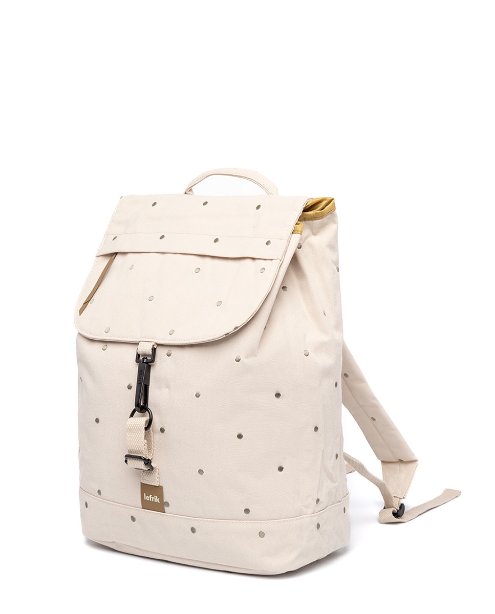 Mochila unisex urbana para el día a día - Lefrik - Beige/Marrón Beige/Marrón-3