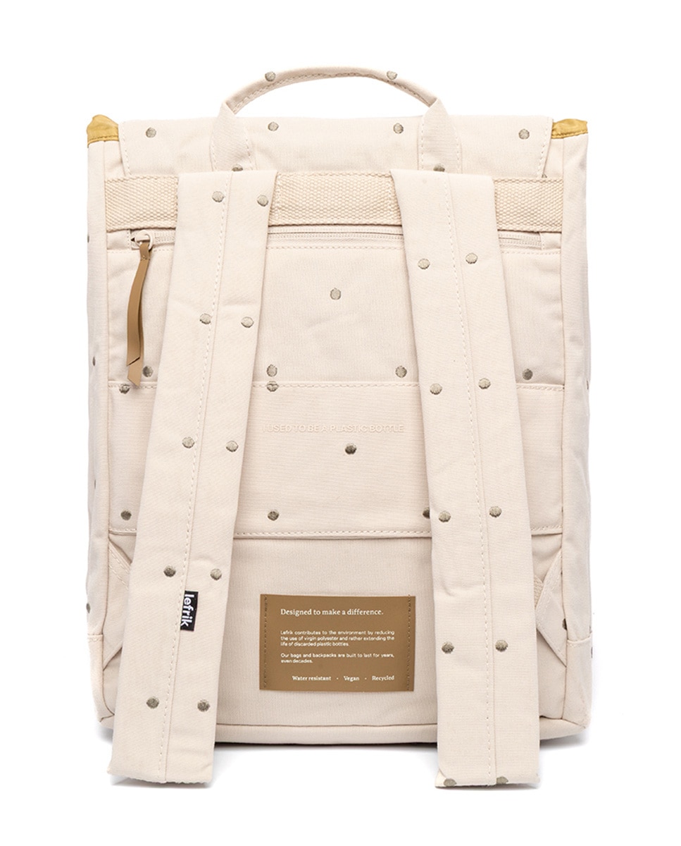 Mochila unisex urbana para el día a día - Lefrik - Beige/Marrón Beige/Marrón-4