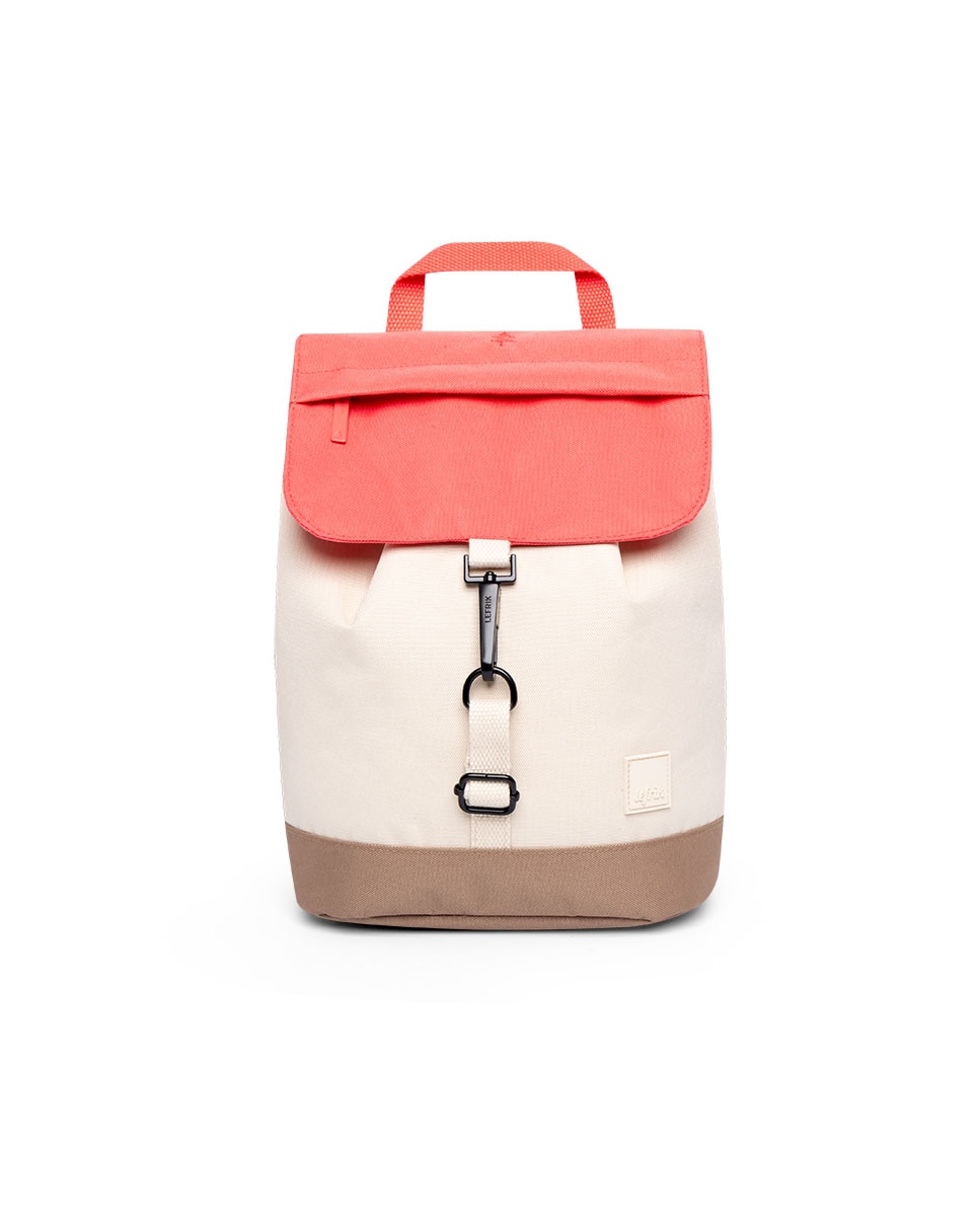 Mochila pequeña de mujer compacta y ligera - Lefrik - Rosa / Blanco Rosa / Blanco-1