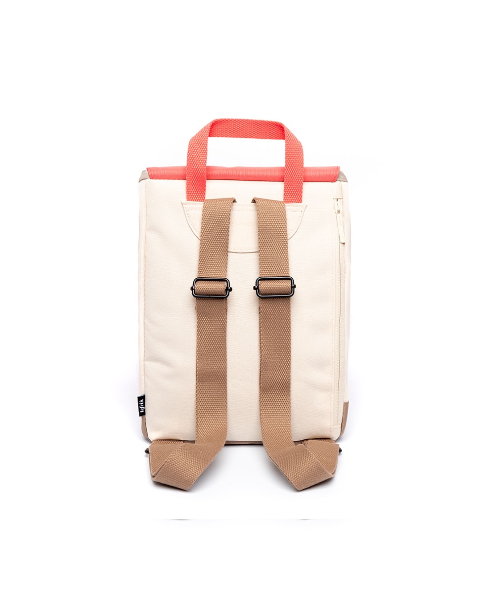 Mochila pequeña de mujer compacta y ligera - Lefrik - Rosa / Blanco Rosa / Blanco-5