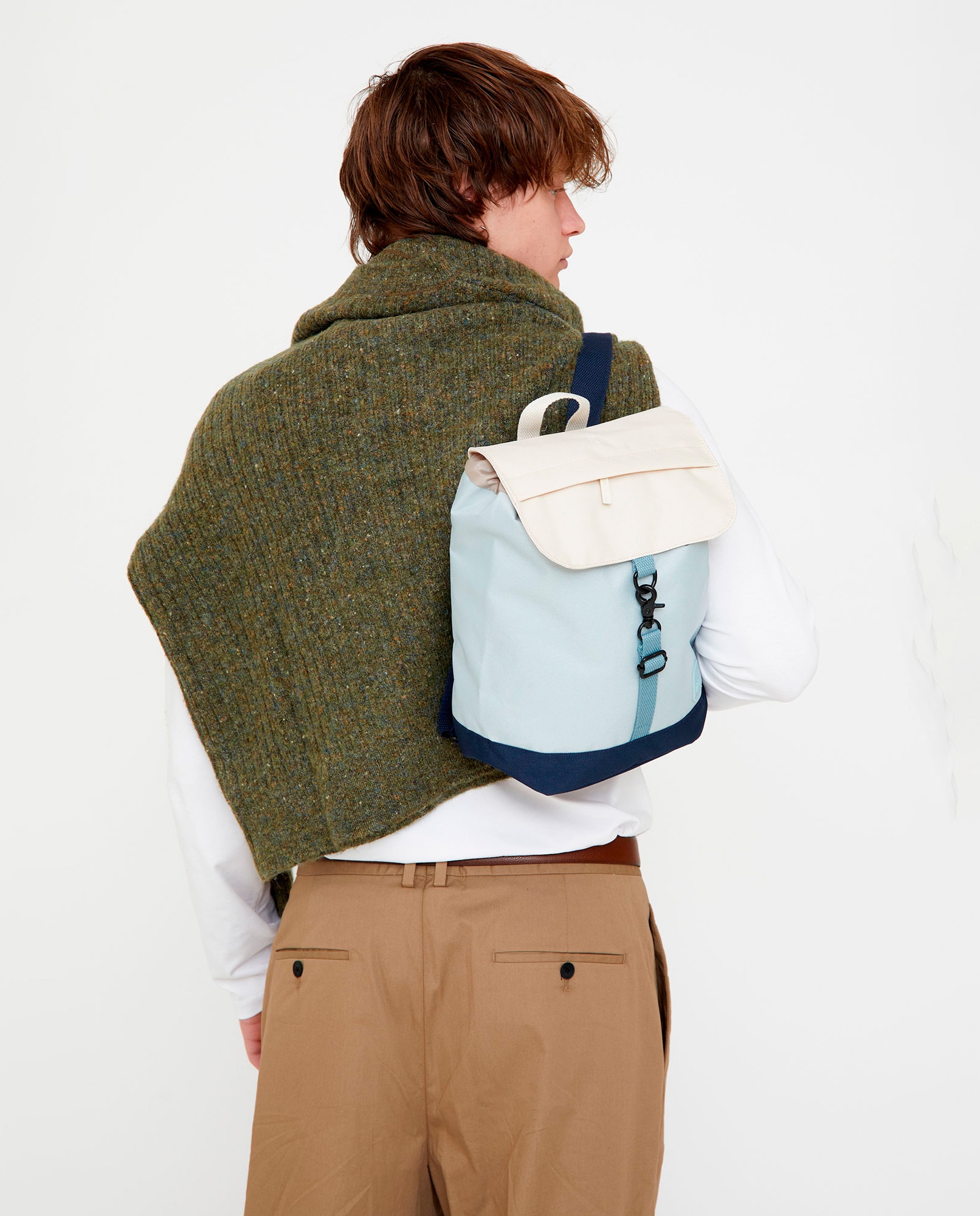 Mochila pequeña de mujer compacta y ligera - Lefrik - Azul claro / Azul marino Azul claro / Azul marino-3