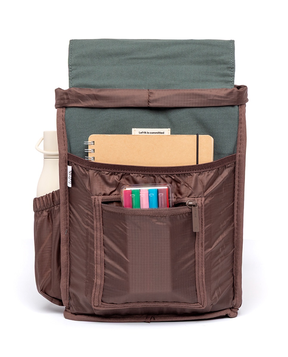 Mochila pequeña de mujer compacta y ligera - Lefrik - Verde azulado Verde azulado-3