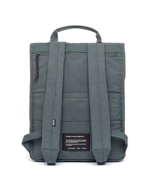 Mochila cierre doble minimalista - Lefrik - Verde azulado Verde azulado-4