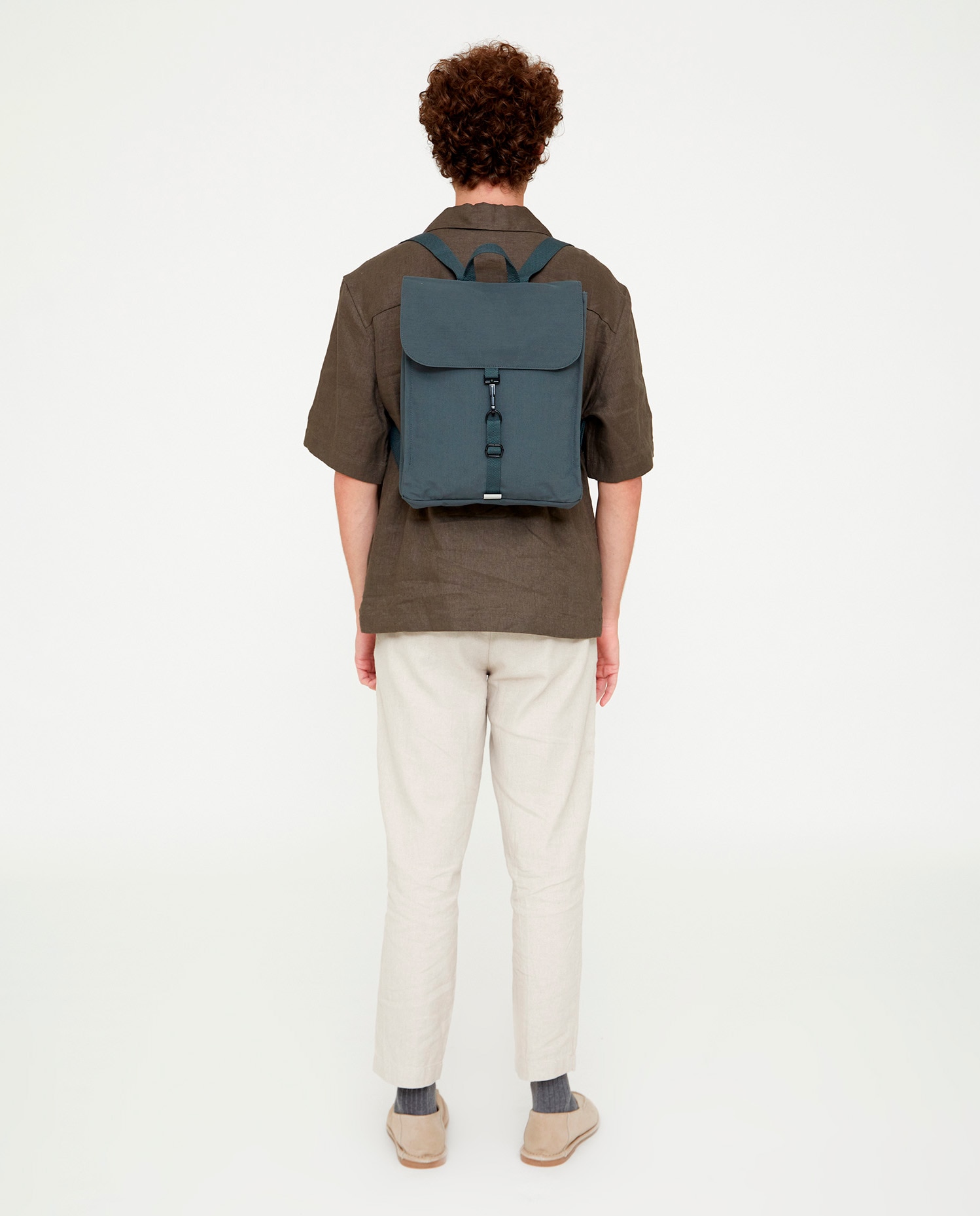 Mochila compacta unisex y funcional - Lefrik - Verde azulado Verde azulado-2