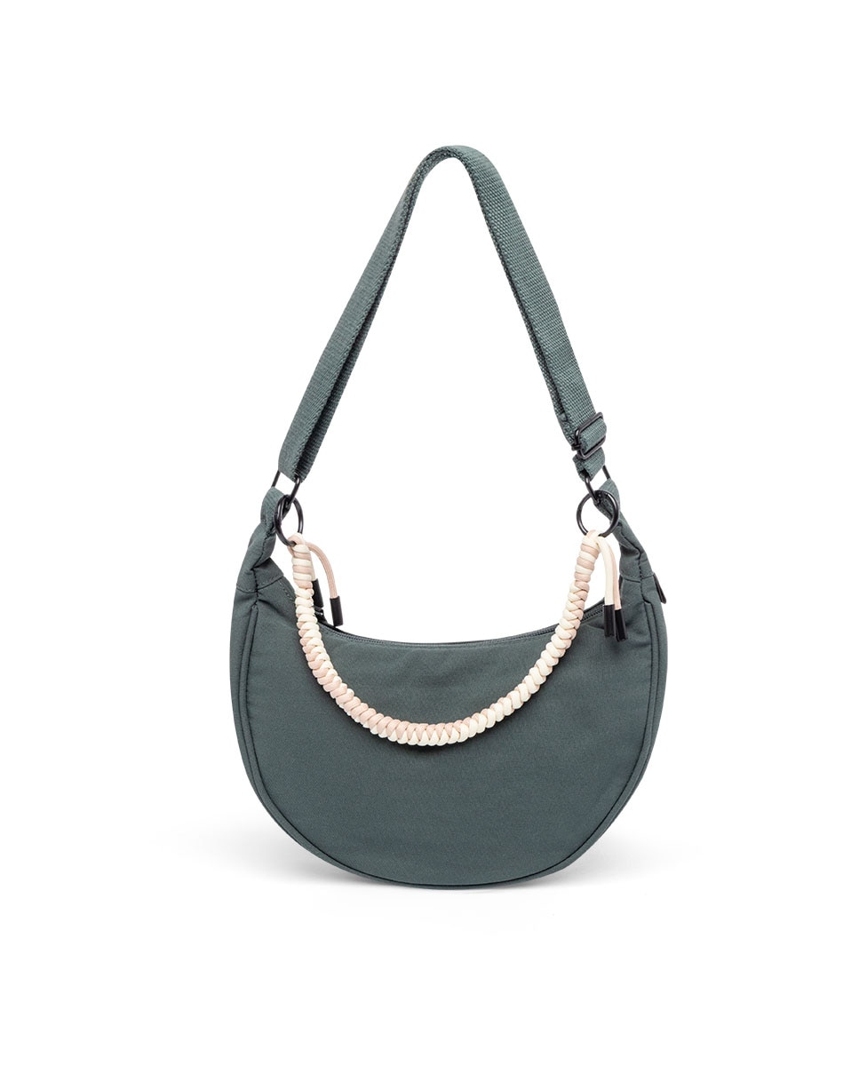 Bolso mini media luna con correa ajustable - Lefrik - Verde azulado Verde azulado-1