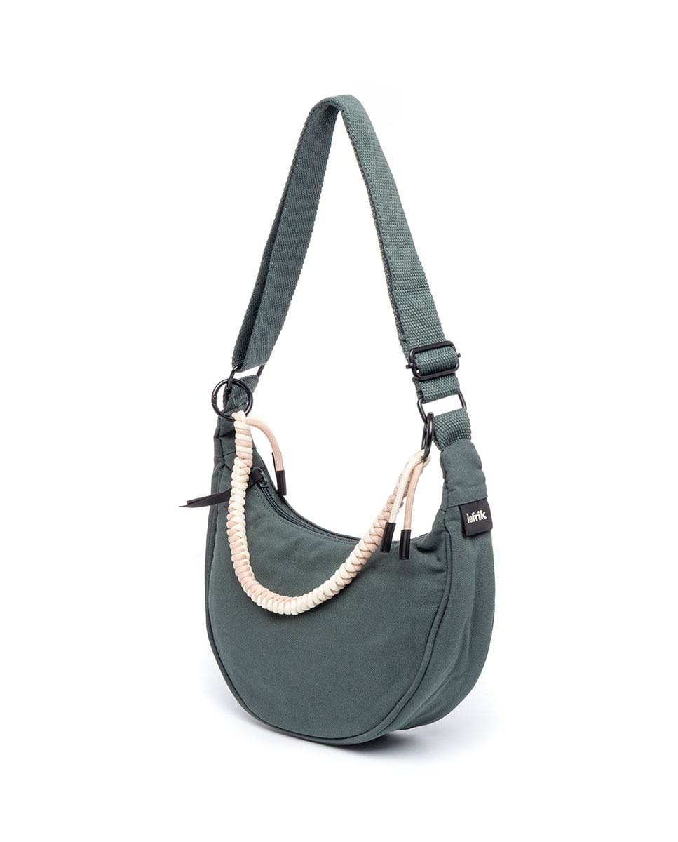 Bolso mini media luna con correa ajustable - Lefrik - Verde azulado Verde azulado-6
