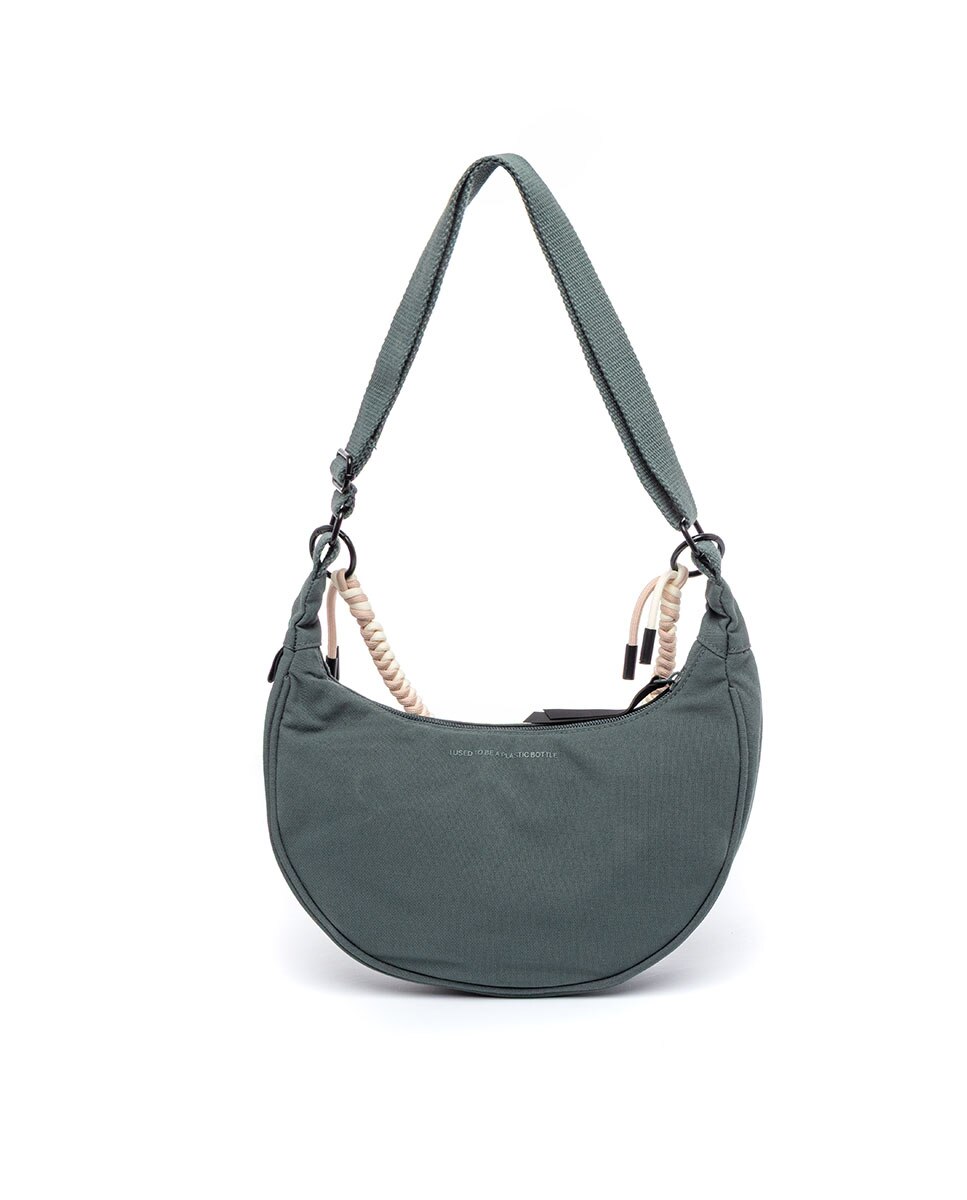 Bolso mini media luna con correa ajustable - Lefrik - Verde azulado Verde azulado-7