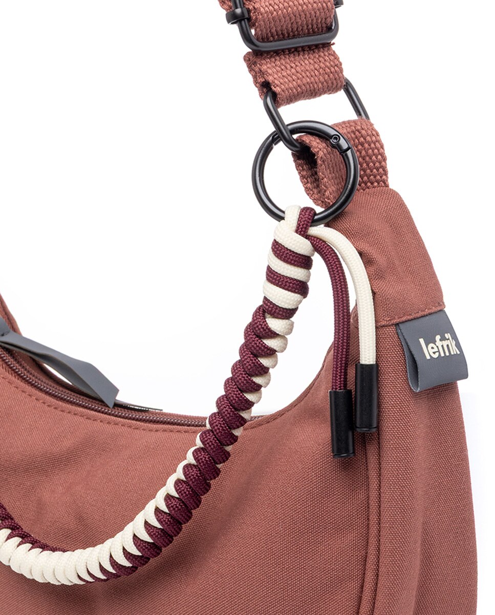 Bolso mini media luna con correa ajustable - Lefrik - Bronce Bronce-5