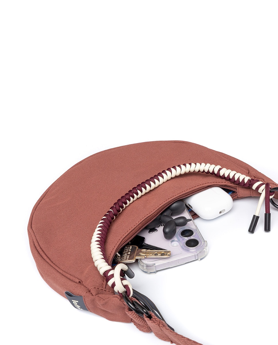 Bolso mini media luna con correa ajustable - Lefrik - Bronce Bronce-6
