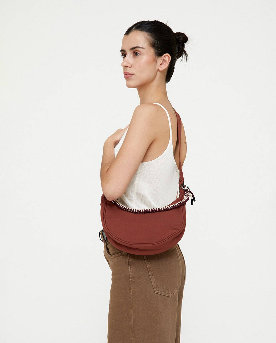 Bolso mini media luna con correa ajustable - Lefrik - Bronce Bronce-2