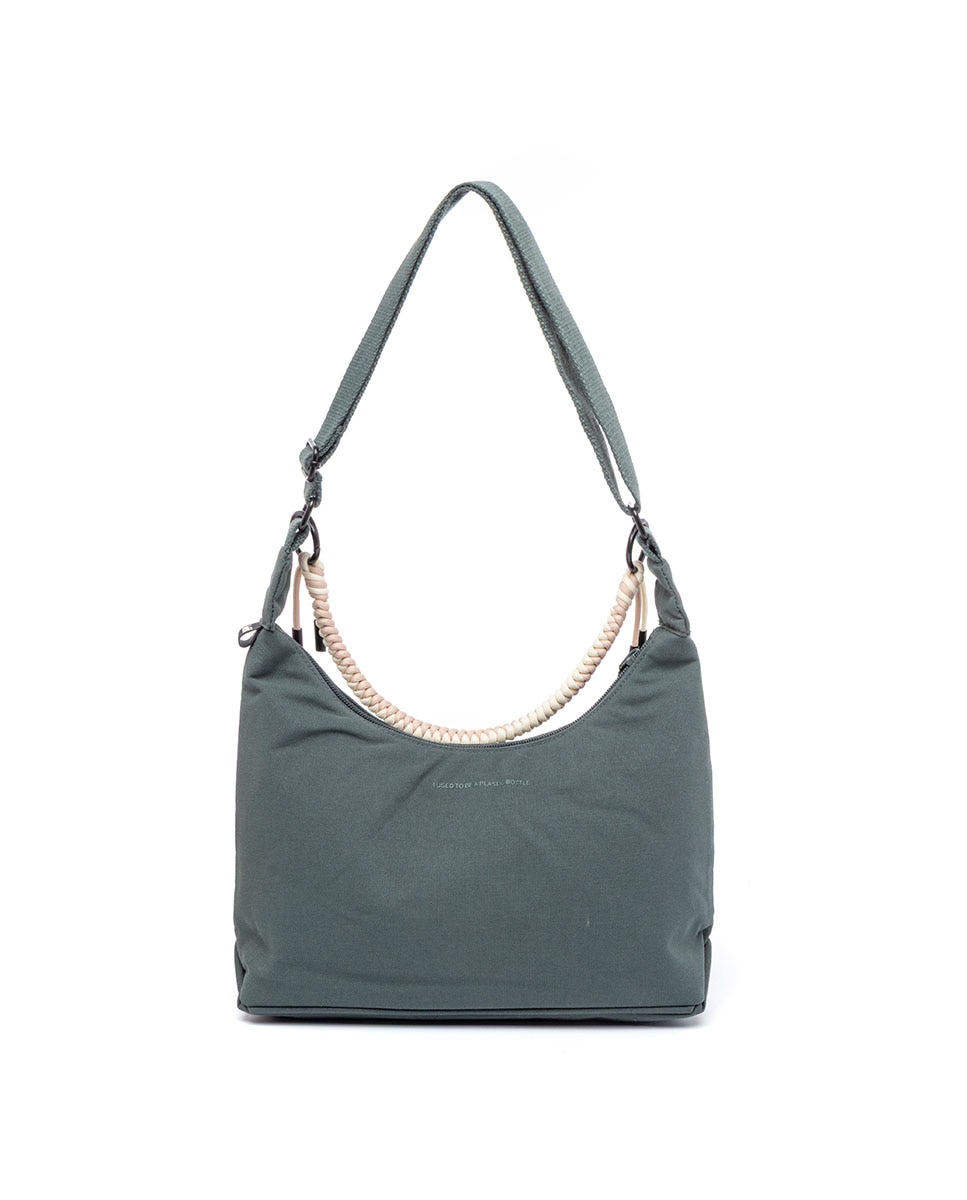 Bolso con cremallera compacto de mujer - Lefrik - Verde azulado Verde azulado-3