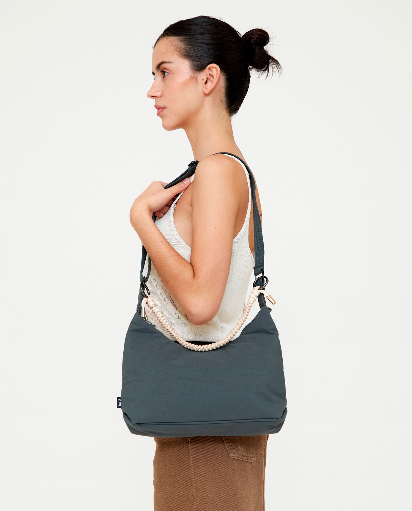 Bolso con cremallera compacto de mujer - Lefrik - Verde azulado Verde azulado-2