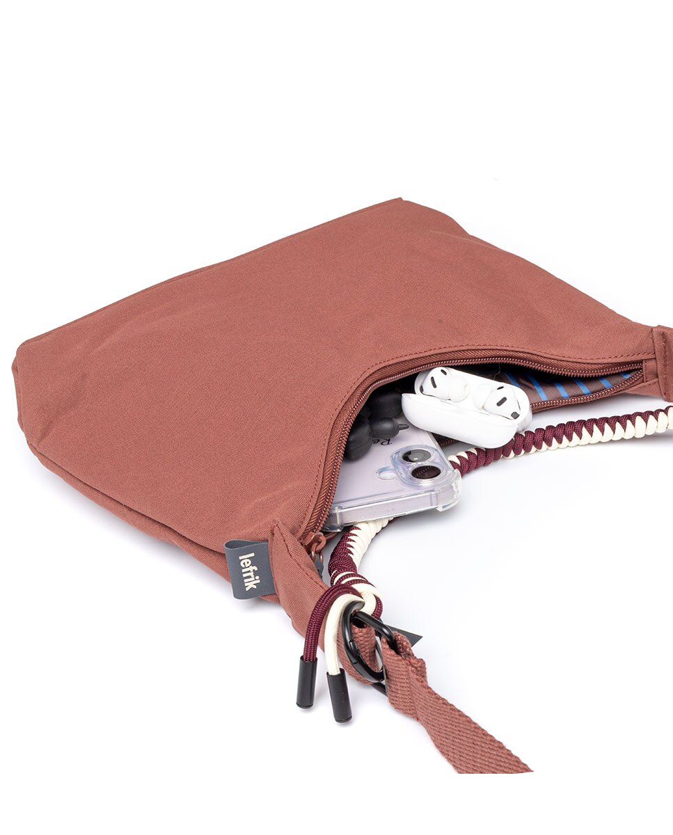 Bolso con cremallera compacto de mujer - Lefrik - Bronce Bronce-6