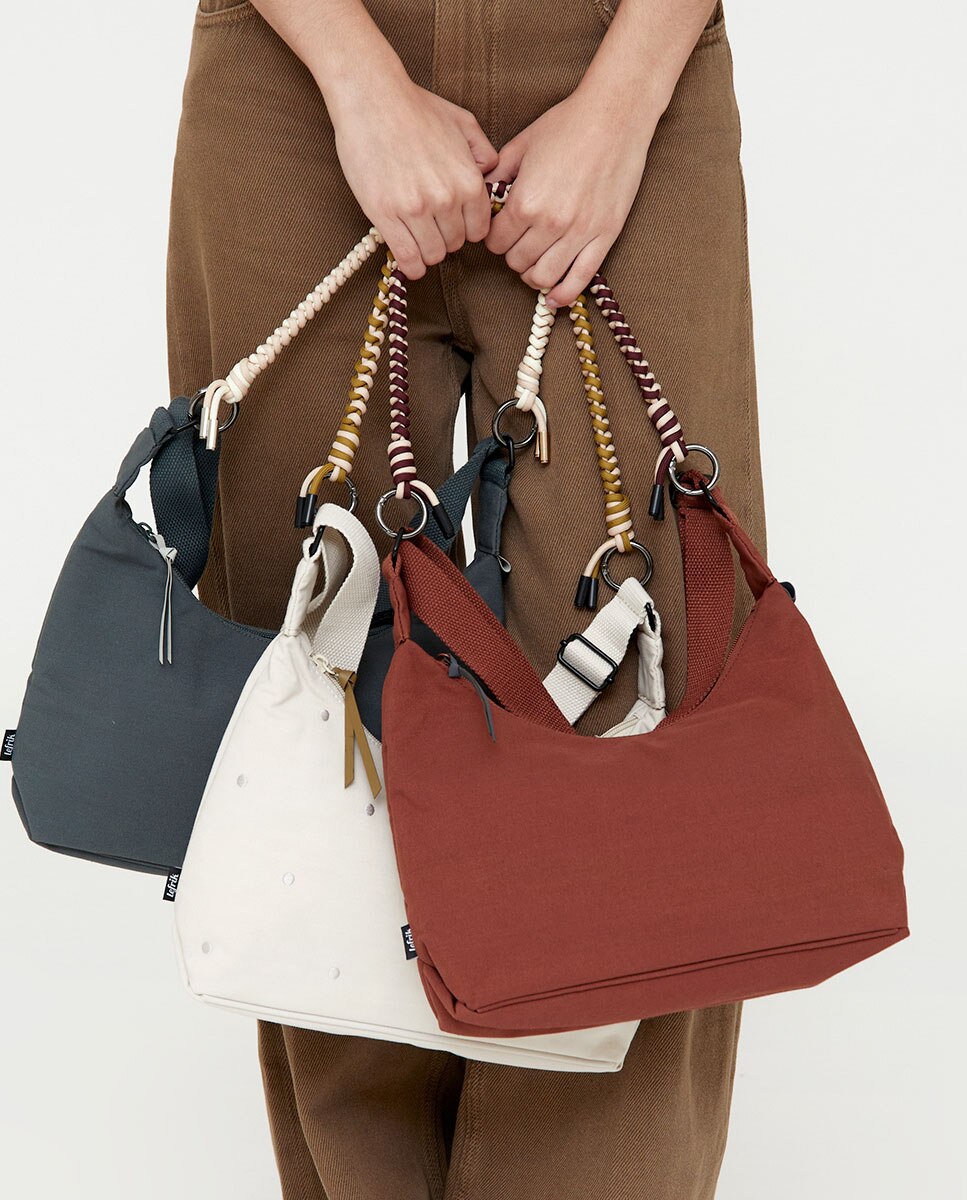 Bolso con cremallera compacto de mujer - Lefrik - Bronce Bronce-2