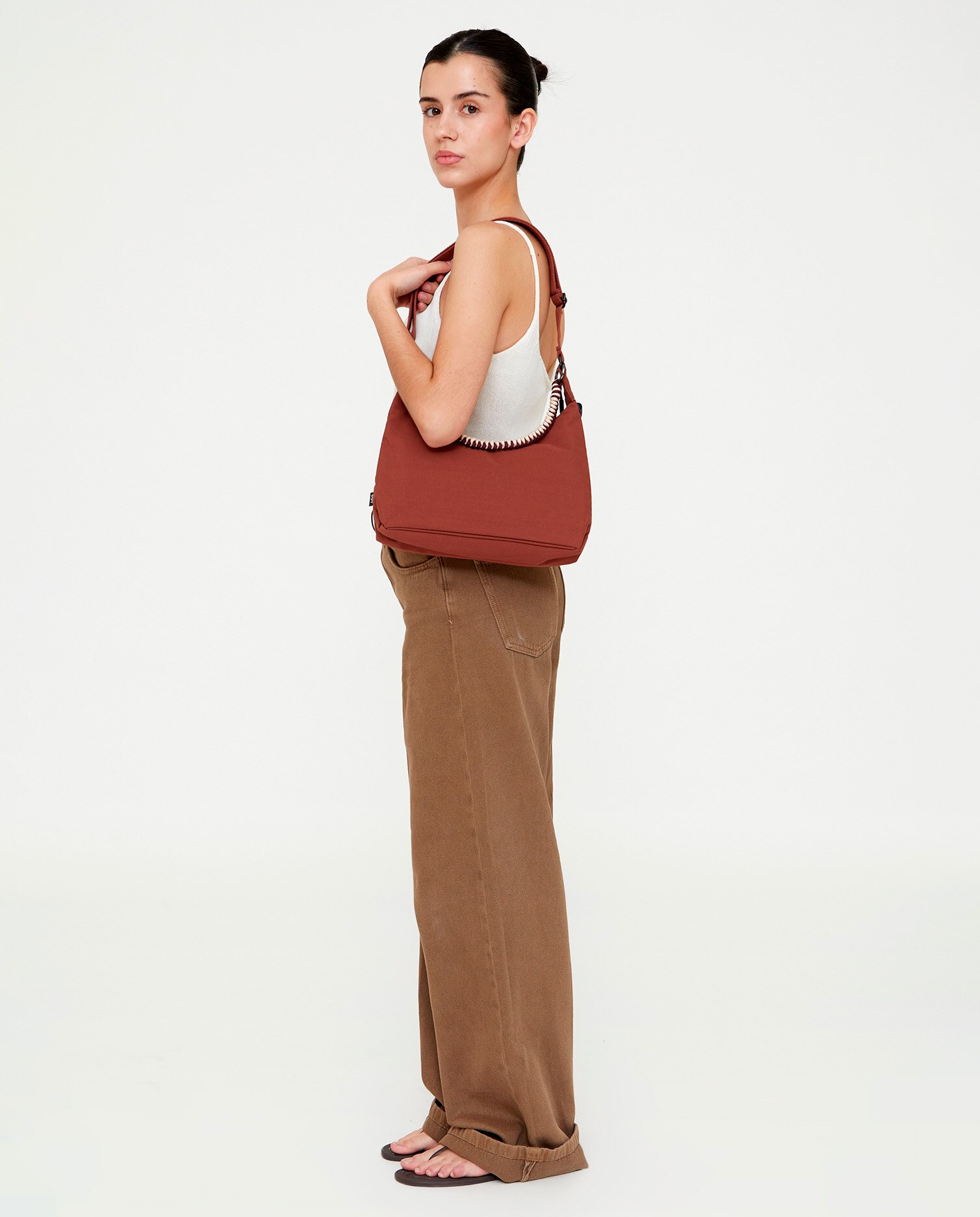 Bolso con cremallera compacto de mujer - Lefrik - Bronce Bronce-3