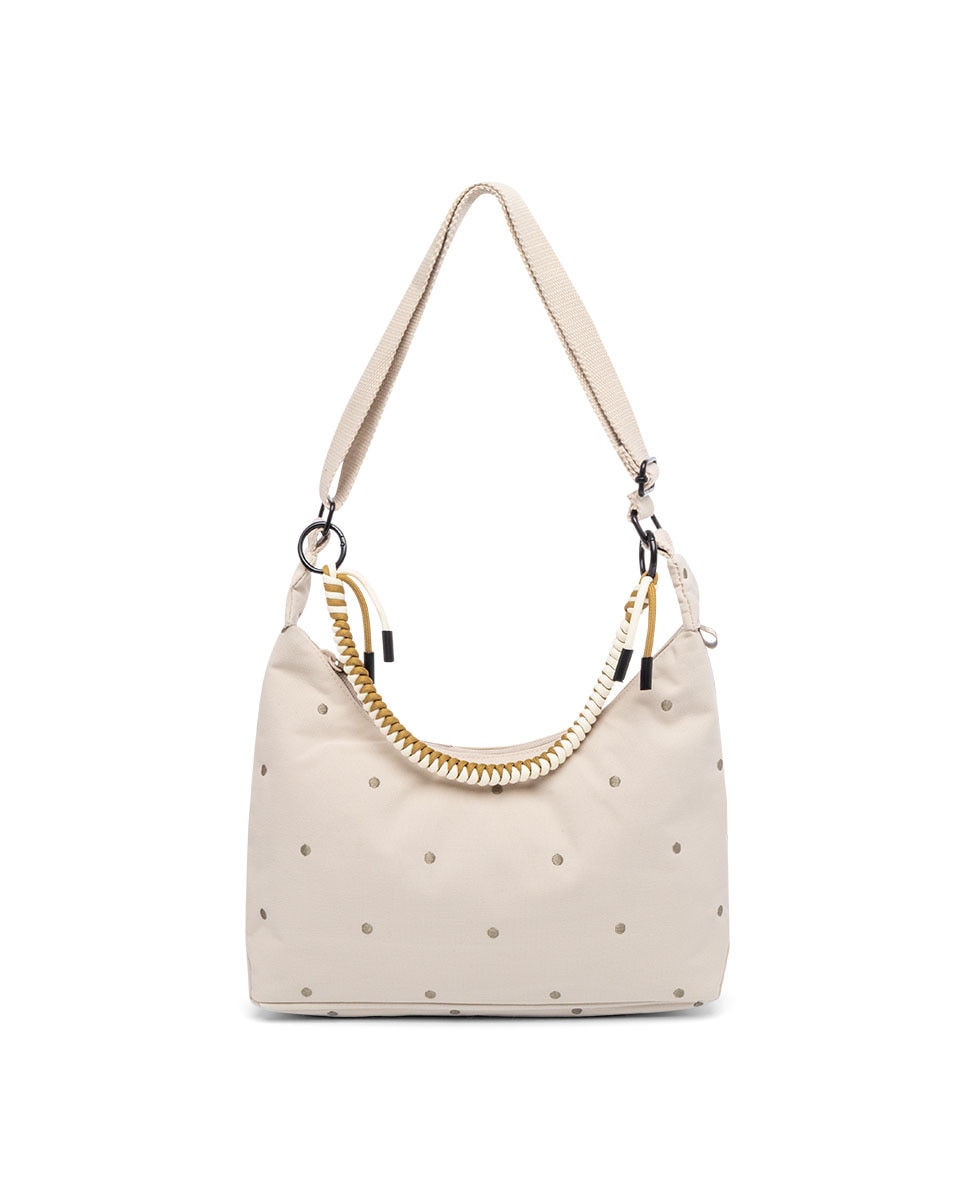 Bolso con cremallera compacto de mujer - Lefrik - Beige/Marrón Beige/Marrón-1