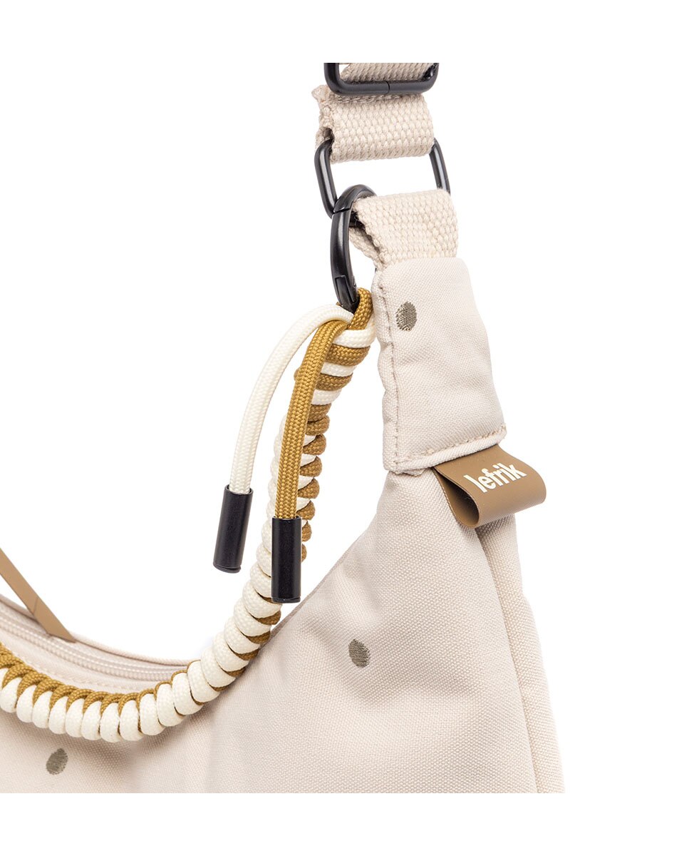 Bolso con cremallera compacto de mujer - Lefrik - Beige/Marrón Beige/Marrón-5