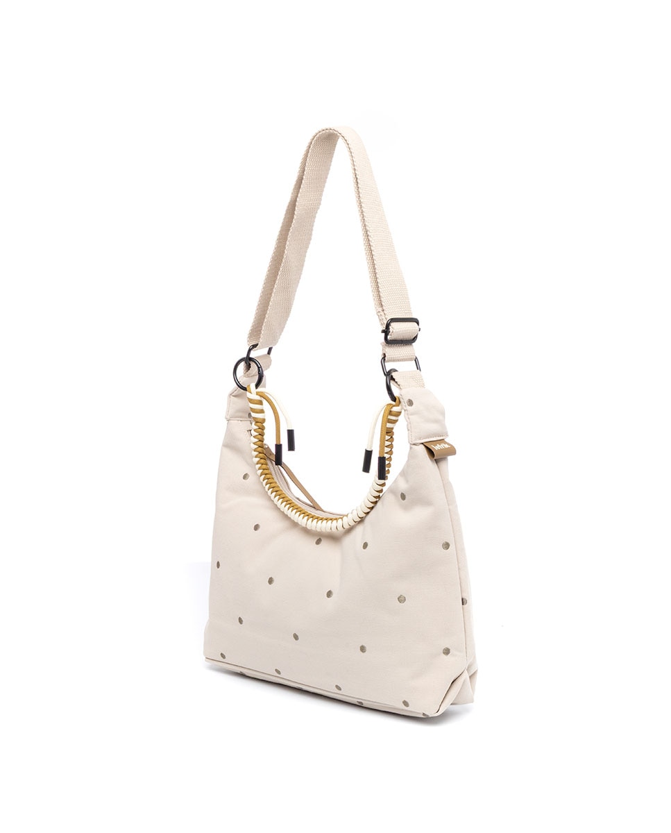 Bolso con cremallera compacto de mujer - Lefrik - Beige/Marrón Beige/Marrón-6