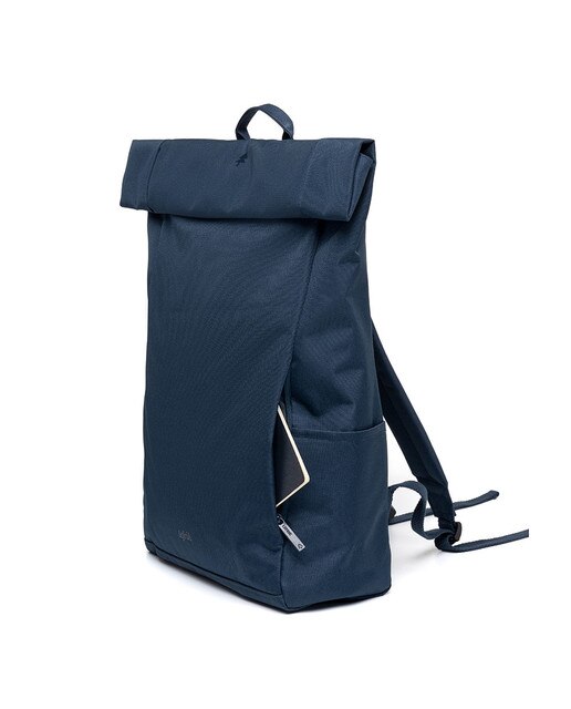 Mochila enrollable unisex con cremallera e imanes - Lefrik - Azul marino Azul marino-4