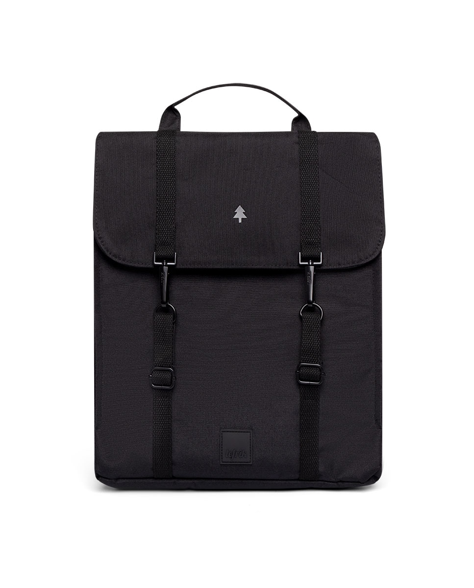 Mochila cierre doble minimalista unisex - Lefrik - Negro Negro-1