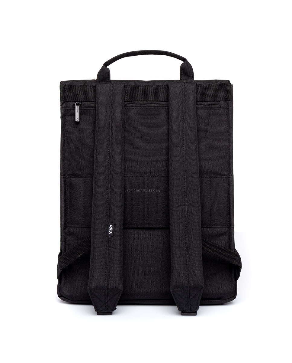 Mochila cierre doble minimalista unisex - Lefrik - Negro Negro-5