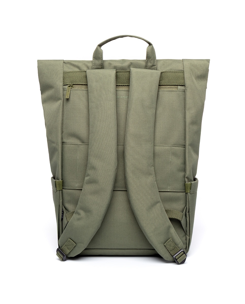 Mochila enrollable unisex con cremallera e imanes - Lefrik - Verde Oliva Verde Oliva-3