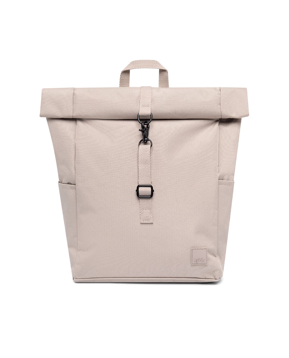 Imagen 0 de Mochila pequeña enrollable unisex con cremallera e imanes Ceniza