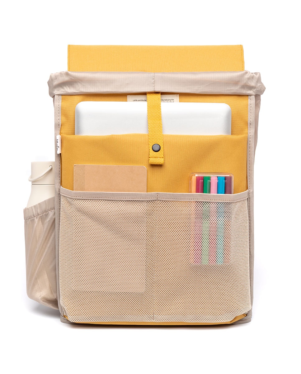 Mochila unisex urbana para el día a día - Lefrik - Mostaza Mostaza-3