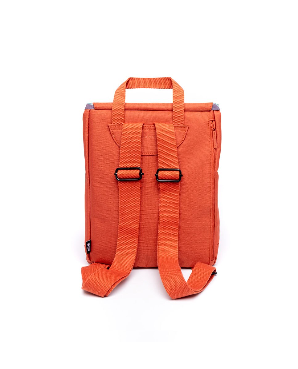 Mochila pequeña de mujer compacta y ligera - Lefrik - Naranja Naranja-3