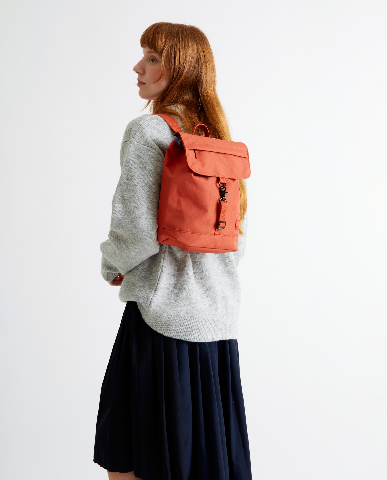 Mochila pequeña de mujer compacta y ligera - Lefrik - Naranja Naranja-2