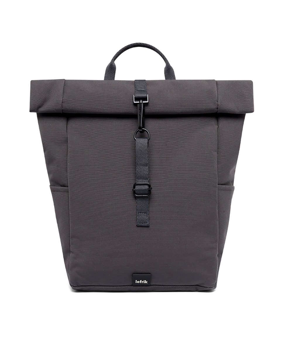 Mochila pequeña enrollable unisex con cremallera e imanes - Lefrik - Antracita / Gris Antracita / Gris-1