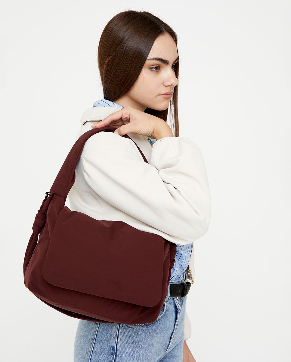Bolso de hombro unisex acolchado con asa ajustable - Lefrik - Vino Vino-2