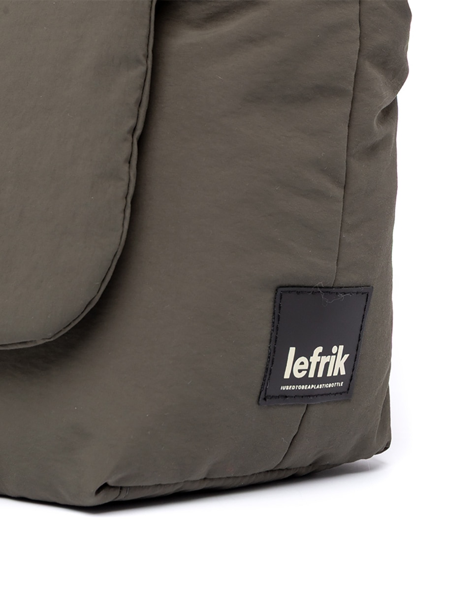 Bolso mini de hombro unisex acolchado con asa ajustable - Lefrik - Verde pardo Verde pardo-2